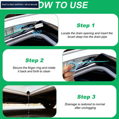 XANGNIER Auto Sunroof Drain Cleaning Tool, 118in Extra Long Flexible Green