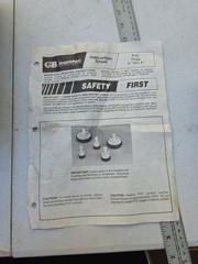 GB Gardner Bender BVS-240 PVC Plug Set for 2&Prime; &ndash; 4&Prime; PVC Pipe Used