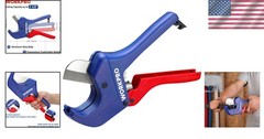 Effortless Ratchet PVC Pipe Cutter Tool &ndash; Cuts Up to 2-1/2 Inches Efficiently