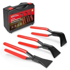 BETOOLL 3-Piece Hand Seamers Sheet Metal Pliers Straight 45 90