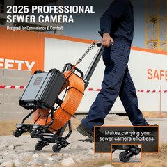 9&rdquo; Portable Sewer Camera with Locator, 1080P, 300ft, 5X Zoom, 32GB DVR