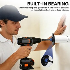 7 Inch PVC Internal Pipe Cutter Kit 5 HSS Blades Adjustable Depth Gauge