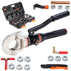Compact Copper Pipe Crimping Tool with Rotatable Head