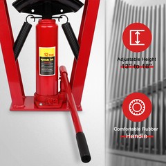 12 Ton 1/2in Diameter Hydraulic Pipe Bender Manual Hydraulic Tube Bending 6 Dies