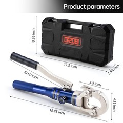 IBOSAD Copper Tube Fittings Hydraulic Pipe Crimping Tool 16.2 inches,