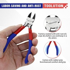 5&Prime; Small Wire Cutter Diagonal Cutting Plier Flush Cutter -10 Pack | Side Cutter
