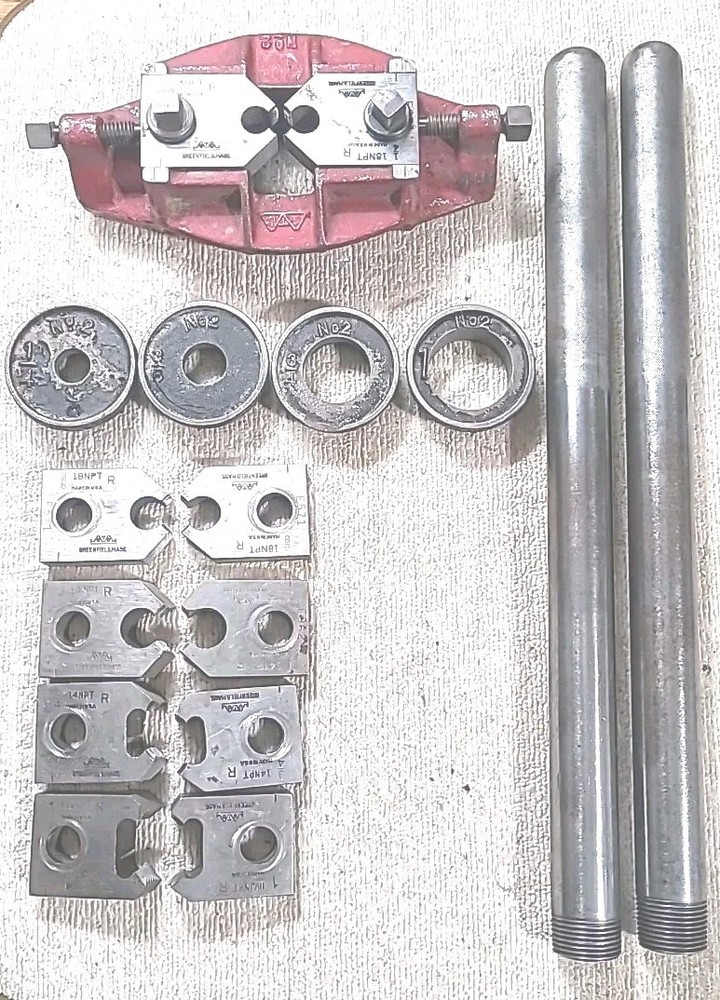 Vintage GTD Greenfield Pipe Threader No.2 &ndash; Dies & Accessories, 34&Prime; Tool