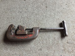 Vintage Reed MFG Co No. 2-4 Pipe Cutter Cuts 1/2-2&Prime; Works Fine 16&Prime;compressed