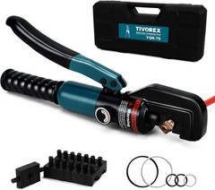 Hydraulic Crimping Tool Kit-12 AWG to 2/0 AWG for Wire Battery Cable Lug, Termin