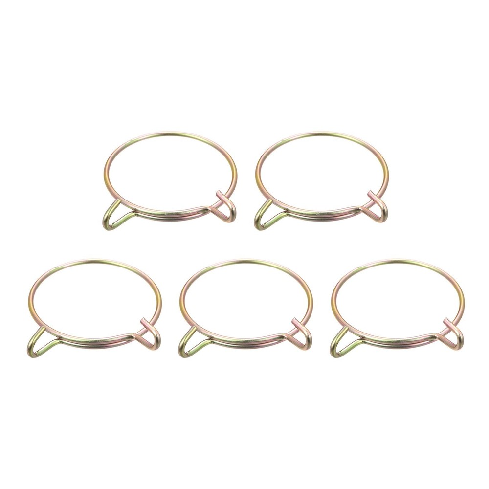 Fuel Line Hose Clips, 5pcs 60mm 65Mn Steel Tubing Spring Clamps