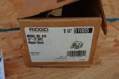 Ridgid 51005 Nipple Chuck Kit Model 819 Pipe Threading 1/2&Prime;-2&Prime; NPT NEW