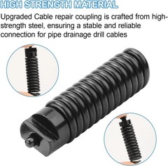 Upgraded 91037 Cable Repair Coupling for RIDGID Drain Cleaner, 3/8-Inch IW Cable