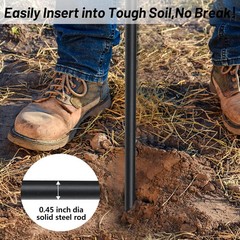 Metal Soil Probe Rod &ndash; Septic Tank Locator Tool with T Handle,32-48 Inch Adju