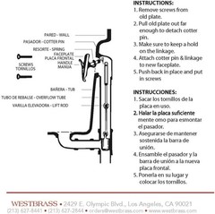 Westbrass A92-26 3-1/8&Prime; Trip Lever Bathtub and Shower 1 Pack, Polished Chrome