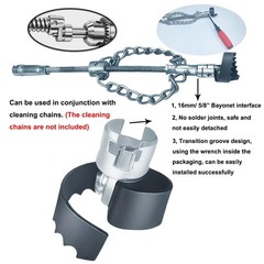Power Drill Drain Auger Attachment for Toilet, Sink Drain Cleaner Tool