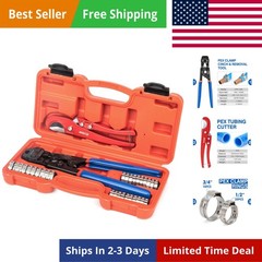PEX Clamp Tool Kit for 3/8-in, 1/2-in, 3/4-in, 1-in PEX Clamp Cinch & Removal&hellip;