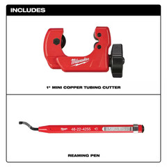 1 In. Mini Copper Tubing Cutter with Reaming Pen