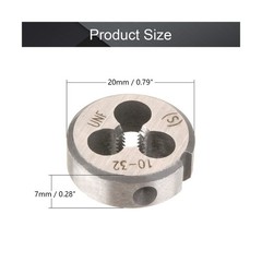 Utoolmart 10-32 UNF Round Die, Machine Thread Right Hand Threading Die, Alloy&hellip;