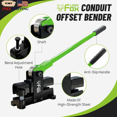 Conduit Bender 12~14.3Mm 9/16In Adjustable Offset for Flexible & Precise Bend