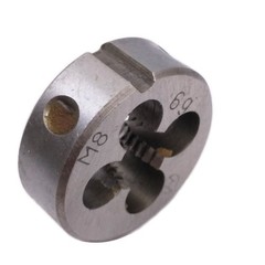 HSS 8mm x 1.25 Metric Die Right Hand Thread M8 x 1.25mm Pitch