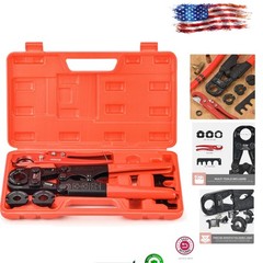 Effortless iCrimp PEX Crimping Tool &ndash; Comfort Grip & Multiple Size Jaws Included