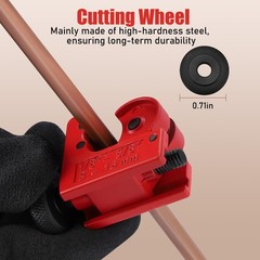 2 Pack Tubing Cutter, 1/8-inch to 5/8-inch Tube Cutter for Copper, Brass, Alu&hellip;