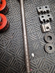 RIDGID 12 R PIPE THREADING DIE SET 1/2&Prime;-2&Prime; w Handle & Ratchet & Craftsman Die