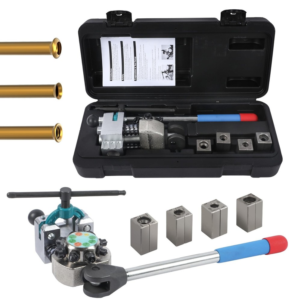 Professional Brake Line Flaring Tool Kit for 45 Degree Single, Bubble, Double&hellip;