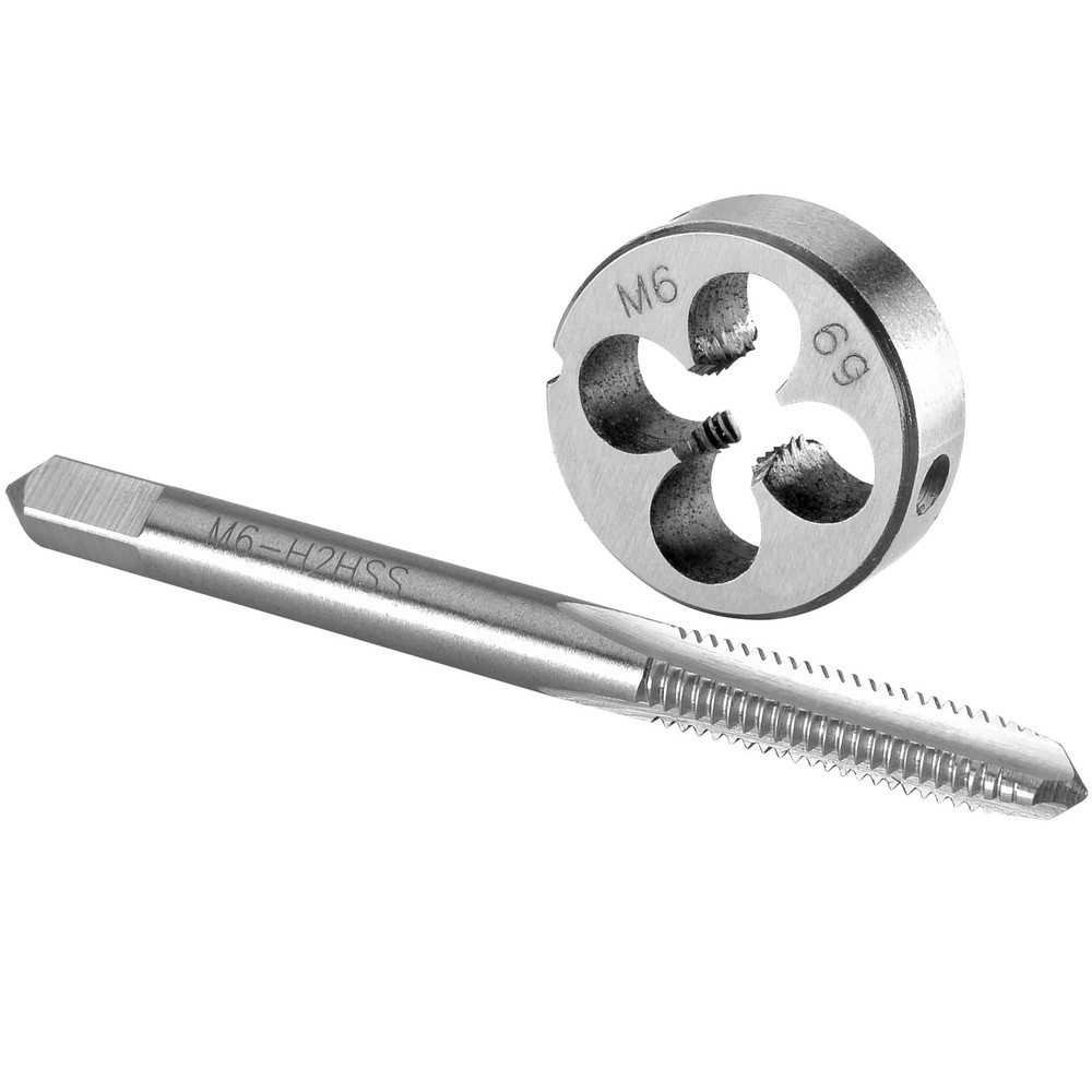 M6 x 1.0 Metric Machine Thread Tap and Round Die Set Right Hand Repair Kit