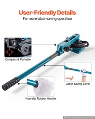 VEVOR Manual Pipe Tube Bender Set 3/8&Prime;,1/2&Prime;, 9/16&Prime;, 5/8&Prime;, 3/4&Prime;, 7/8&Prime;, 1&Prime; W/Dies