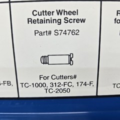 Imperial S75046 Wheel & Screw Fits TC-1000 TC-2050, 174-F, 312-FC USA Made OEM