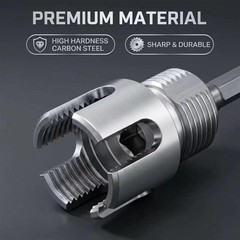 PVC Pipe Threader Kit 3PCS Internal External Threading Tool NPT Die Set