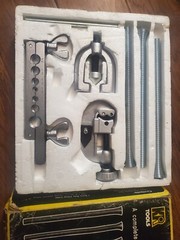 NOS 7-PC FLARING TOOL KIT Tubing Cutter, Bending Tubes TAIWAN NEW box bad shape
