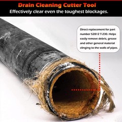 52812 T-230 2&Prime; Heavy Duty C Cutter Cable Coupling Drain Cleaning Tool Fits fo&hellip;