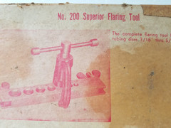 Superior Tool Company No. 200 Flaring Tool for Tubing Sizes 3/16&Prime; thru 5.8&Prime;