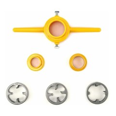 6Pcs PVC Thread Maker Tool NPT Die Set Pipe Round Threader 1/2&Prime; 3/4&Prime; 1&Prime; C88