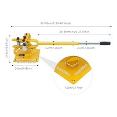 Yellow Manual Bending Tool Pipe Tube Bender Heavy-Duty Tube Bending Tool NEW