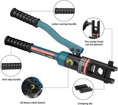 Hydraulic Crimping Tool 8T YQK-120, Wire Crimper for Battery Cables 10-120mm&sup2;, B