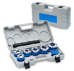 Kit de roscadora de tubos con trinquete, roscadora manual NPT de 1/4&Prime; a 1-1/4&Prime;,