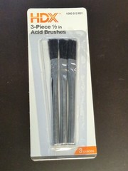 HDX Acid Brushes For Paste Fluxes &ndash; 3 Piece