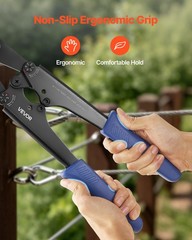 VEVOR Crimping Tool 3/64&Prime; &ndash; 1/8&Prime; Steel Wire Rope Crimper Metric Imperial Marking