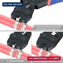 iCrimp ICP-PC01 PEX Cinch Clamp Removal Tool &ndash; Removes 3/8-in, 1/2-in, 3/4-in, 1