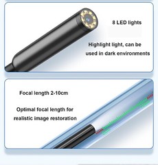 Pipe Inspection Camera Endoscope Video Sewer Drain Cleaner Waterproof Snake USB