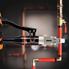 Versatile Hydraulic Crimper for Copper and PEX Plumbing