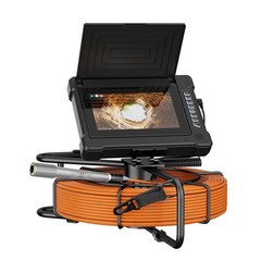 40M Sewer Camera 20X Image Enlarge Drain Pipeline Industrial Endoscope 7inch DVR