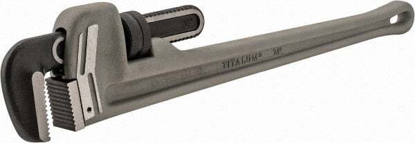 Proto J824A Straight Pipe Wrench: 24&Prime; OAL, Aluminum 6&Prime; Max Pipe Capacity