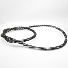 Sectional Drain Cleaning Sewer Cable 45FTx7/8In & 5 Cutters for 0.8&Prime;-5.9&Prime; Pipes