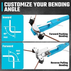 Tube Bender Set Aluminum Alloy 1/4-7/8 inch Pipe Bending and Cutting Tools