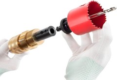 08350 DM3MECH Mechanical Hot Tapping Machine Kit for NPT w/Hole Saws and Arbor