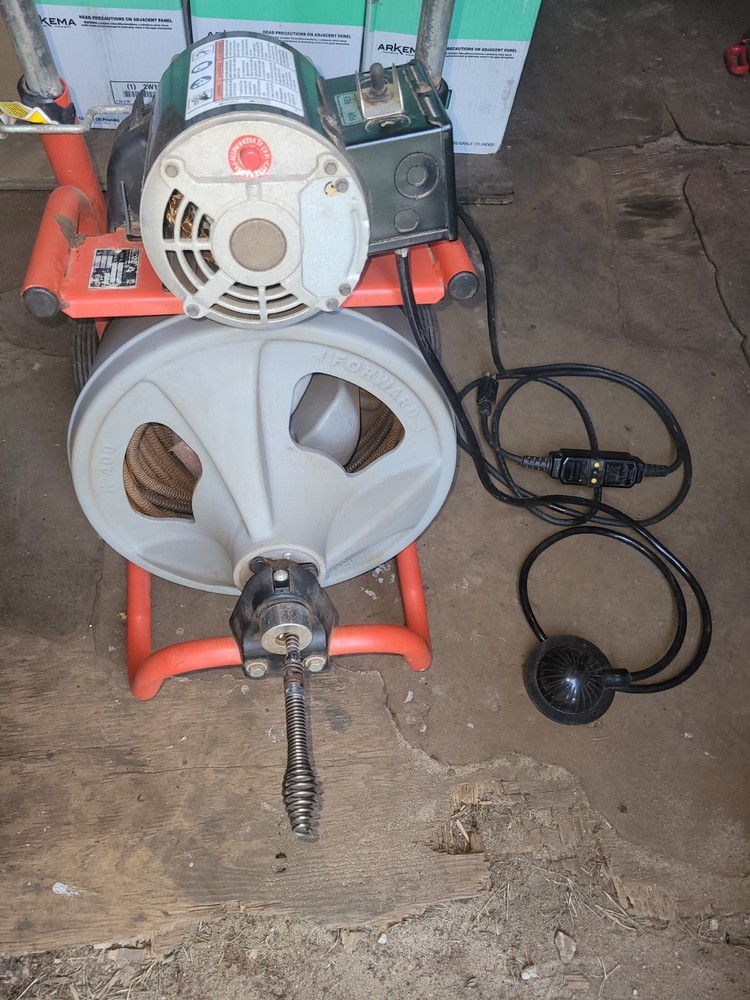 Ridgid K-400 Complete Drain Cleaning Machine with Spare Autofeed